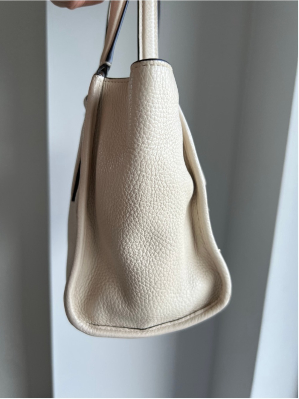RARE Coach NASA Crosby Satchel Chalk Leather Space Planet Embroidery Stars Asia - Picture 6 of 16